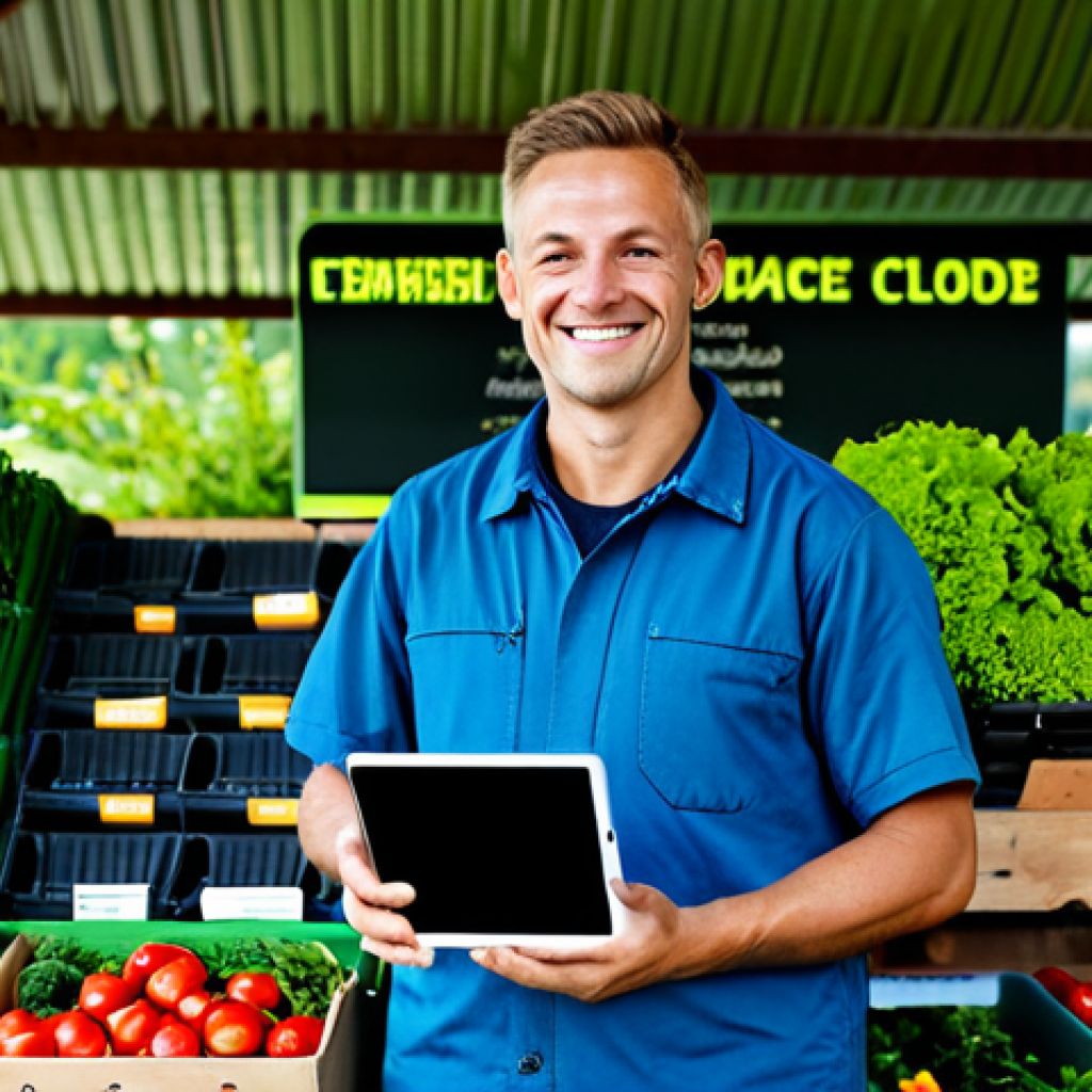 농업기술 자격증 취득 후 진로 탐색 - Direct Marketing & Online Sales**

"A smiling, professional Agrartechniker (agricultural technician)...