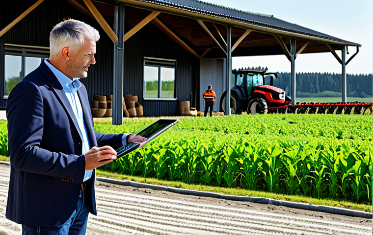 농업기술 자격증 취득 후 진로 탐색 - Direct Marketing & Online Sales**

"A smiling, professional Agrartechniker (agricultural technician)...