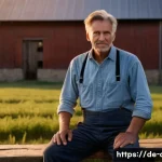 농업기술 관련 직무 스트레스 관리 - **Prompt:** A modern German farmer in their late 40s, wearing practical, clean work attire including...